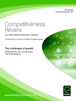 cover image of Competitiveness Review, Volume 23, Issue 4 & 5